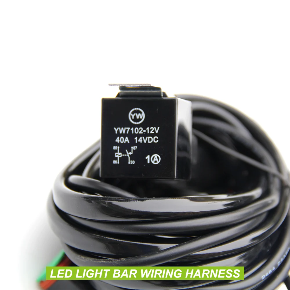 18AWG 2-Pin DT Connector Truck Jeep ATV UTV Wire Harness Light Bar-1 Lead/11.5ft