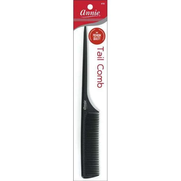 Annie Premium Rat Tail Comb Ebbenhout 1ct met klittenbandbevestiging