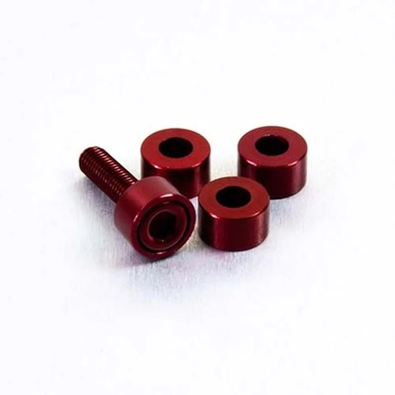 Arandela de Aluminio cilíndrica M6 Pro-Bolt LWACP6R Rojo