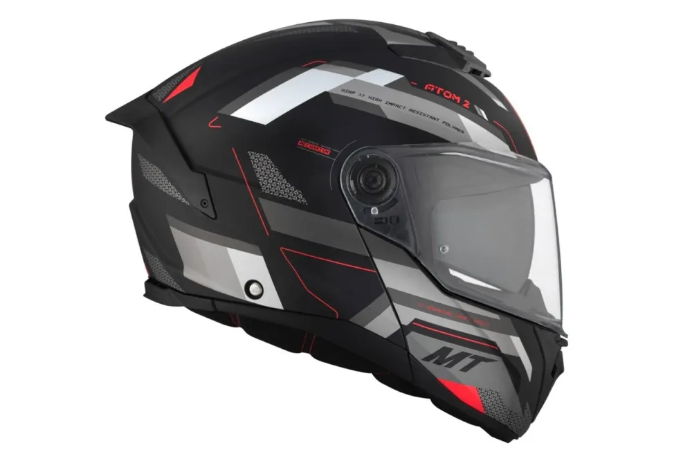 MT Atom 2 Sv Bast D5 mate on Carretera Casco uitbreidbaar motocicleta Mate