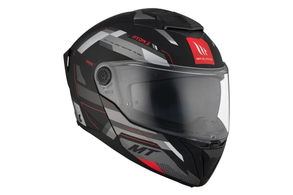 MT Atom 2 Sv Bast D5 mate on Carretera Casco uitbreidbaar motocicleta Mate
