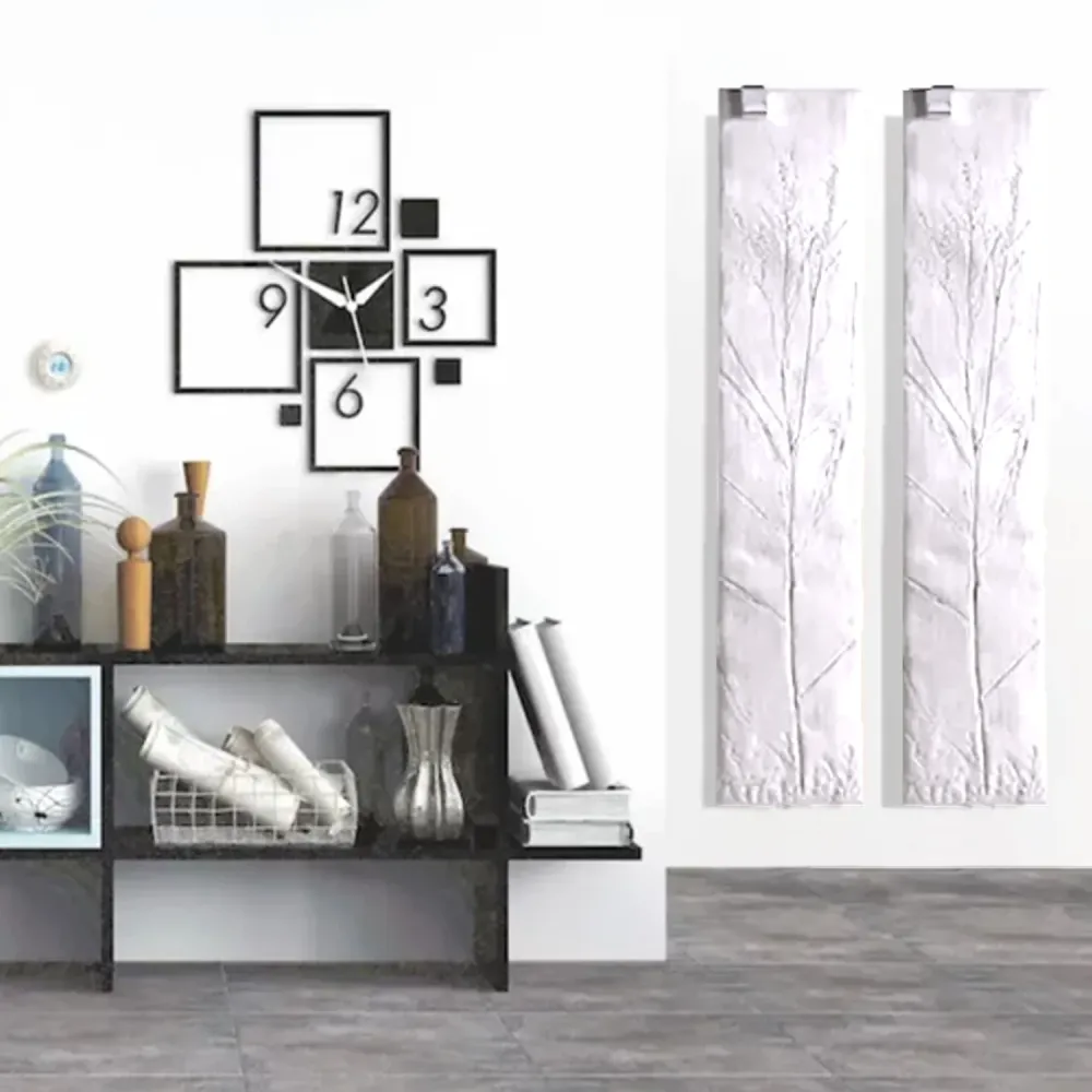 Electric panel radiator model Ginko 180x30 cm - Wit