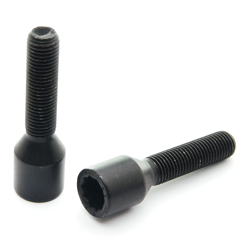 Opvouwbare Koolzwart Extended Internal Drive Wheel Bolts M12x1.25 (Pack 10)