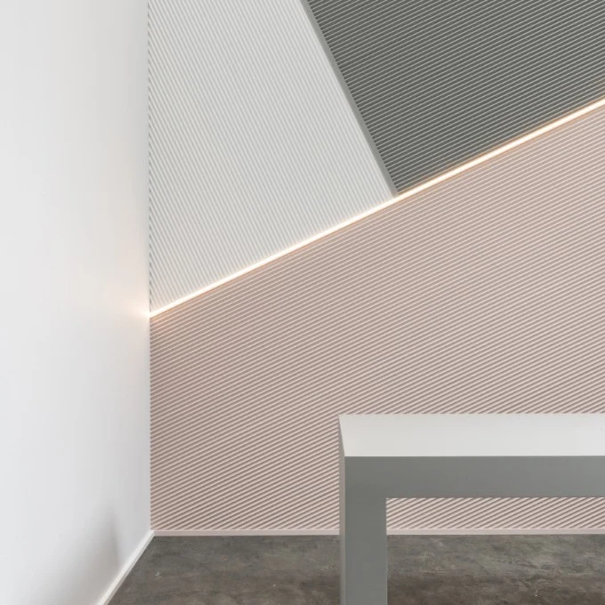 Plakstrip lichtbalk voor indirecte verlichting CX190 | 30 x 20 x 2000 mm