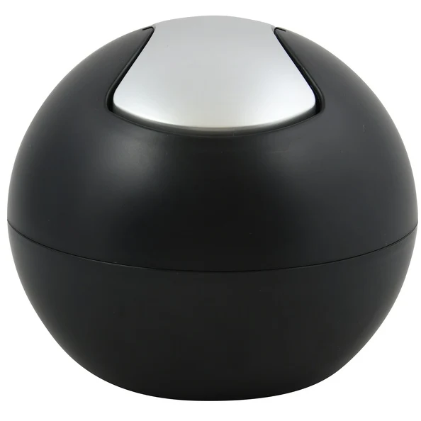 Premium 1L Trash Can Removable Flip Lid Bowl Model - Gedempt Black