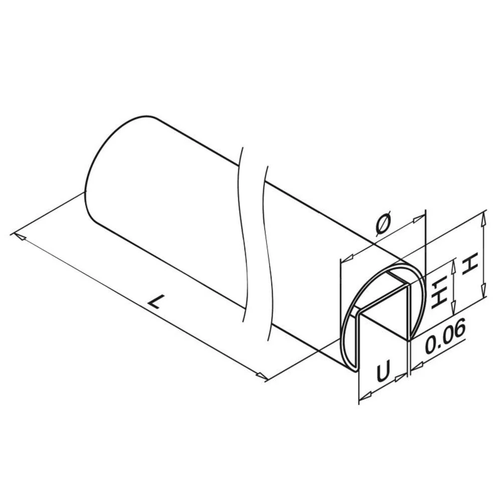 Q-railing Cap Rail 1.66'' (42.4mm) (Round) (16.4' - 5000mm Length) (Outdoor) voor maximale ruimtebenutting