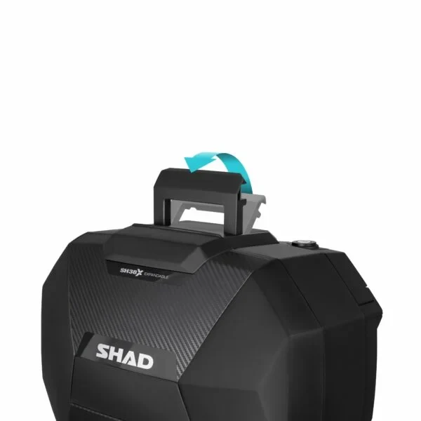 SHAD SH38X MALETAS LATERALES EXPANDIBLES CARBONO duurzaam polyester materiaal