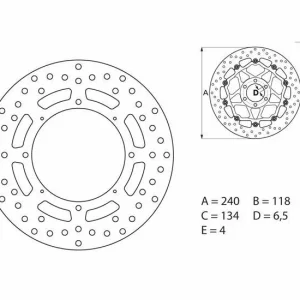 Disco de freno Brembo 68B40769