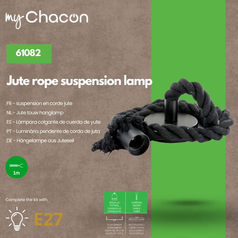 Veiligheidskritische Rope suspension kit - ravenzwart