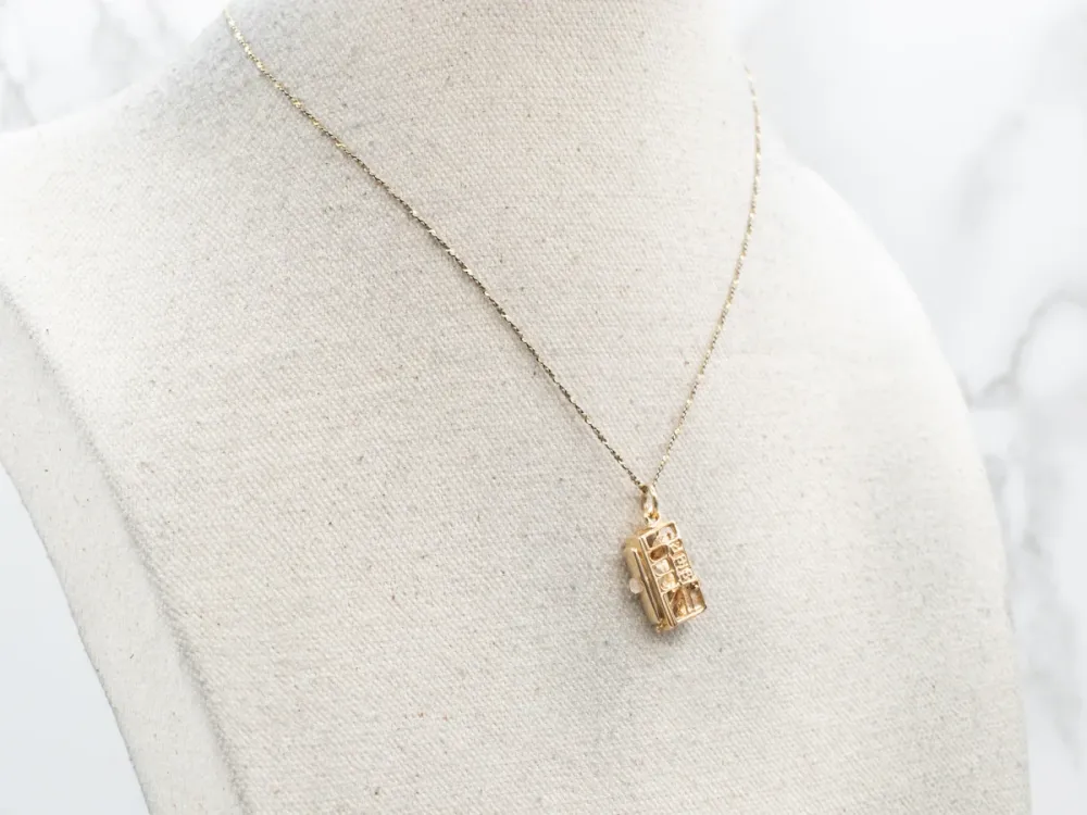 San Francisco Verguld Cable Car Charm