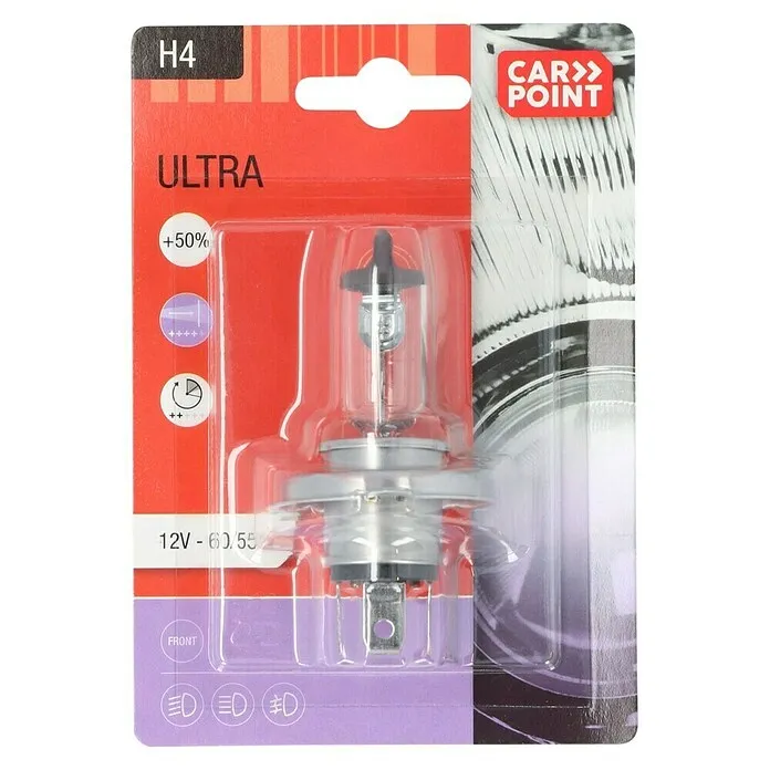 Carpoint Rem- en achterlichtlampen Ultrabright - H4 2-Pack