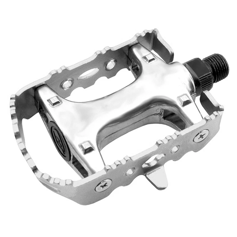 Par pedales BTT ALU. Eje CR-MO. Plata (E-markering)