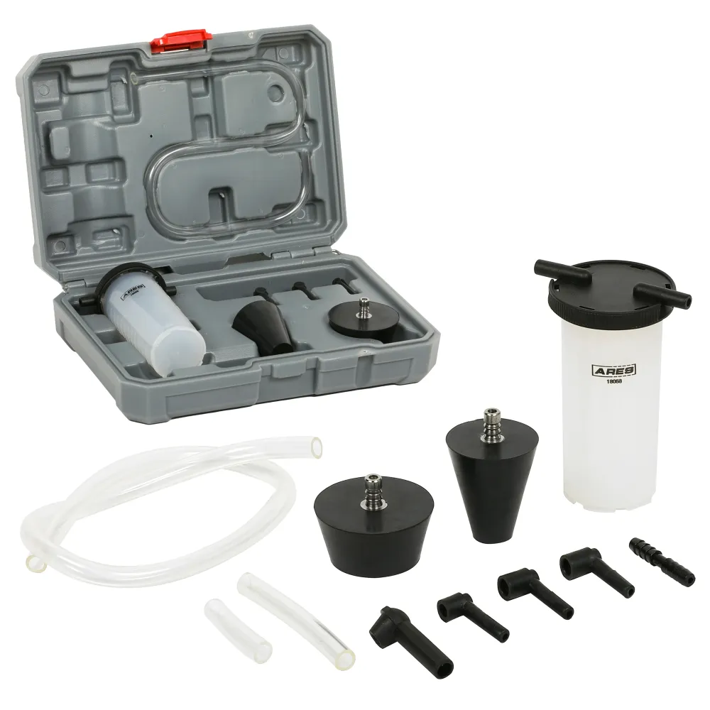 ARES 18068 - Power Steering and Brake Bleed Adapter Kit Complete Remservice Set