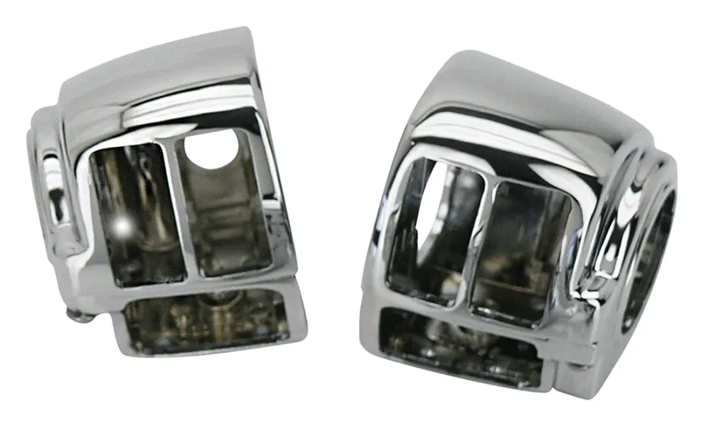 Complete remset Kit De Carcasa Del Interruptor Cromada Para Harley Davidson