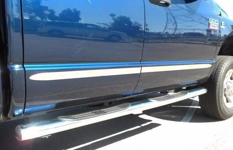 Chrome Body Side Molding Trim Die Cut Ends 2009-2016 RAM