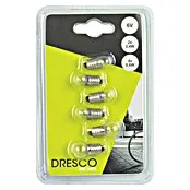 Dresco Fietsverlichtingsset Voor en Achter - Halogeenlamp, 6 st.