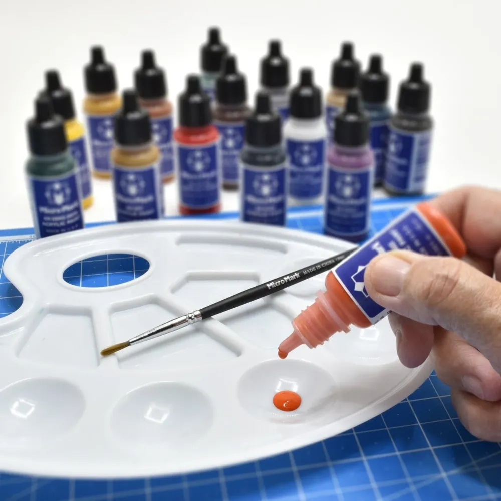 Micro-Mark Basic Color Kunststof glas Paint Set