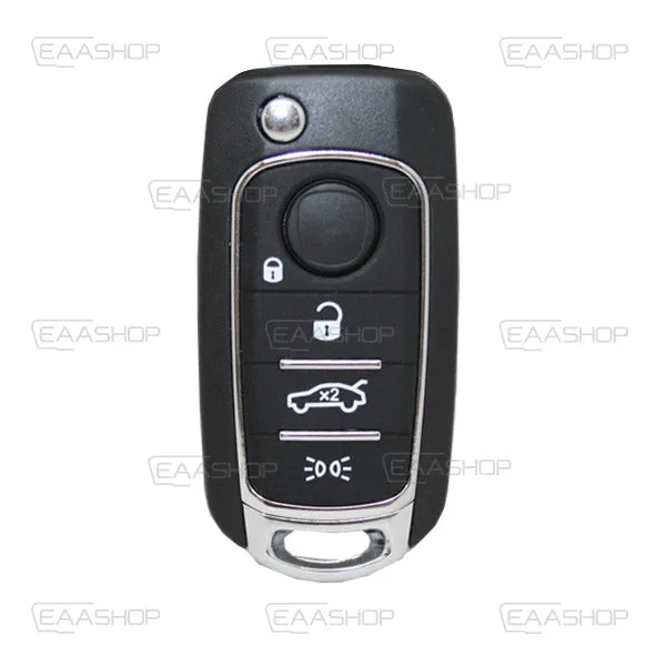 Folding Remote Control Shell Fiat 4 Button - Sip22 Profile