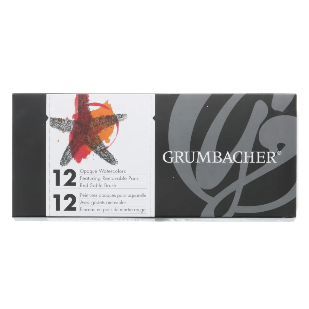 Grumbacher Vol Watercolor 12-Color Pan Set