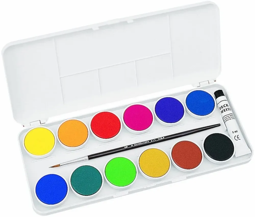 Grumbacher Vol Watercolor 12-Color Pan Set