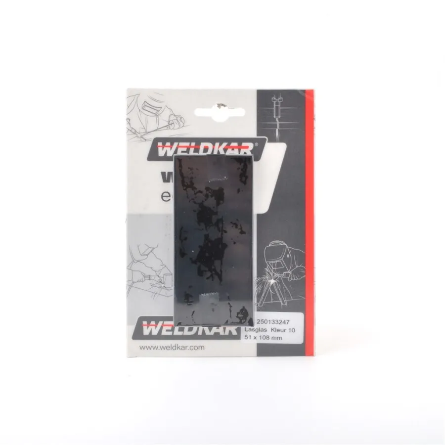 Weldkar lasglazen kleur-10 - 51 x 108 mm [2x] - 250133247