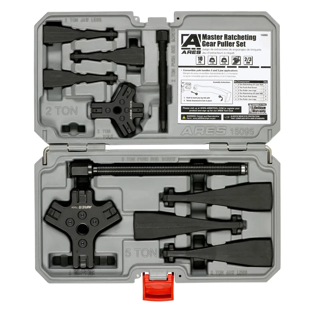 ARES 15095 - Master Ratcheting Gear Puller Set voor voorportieren