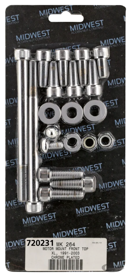 Motor met tandheugel Crankcase to frame kit Allen / Flat Harley-Davidson