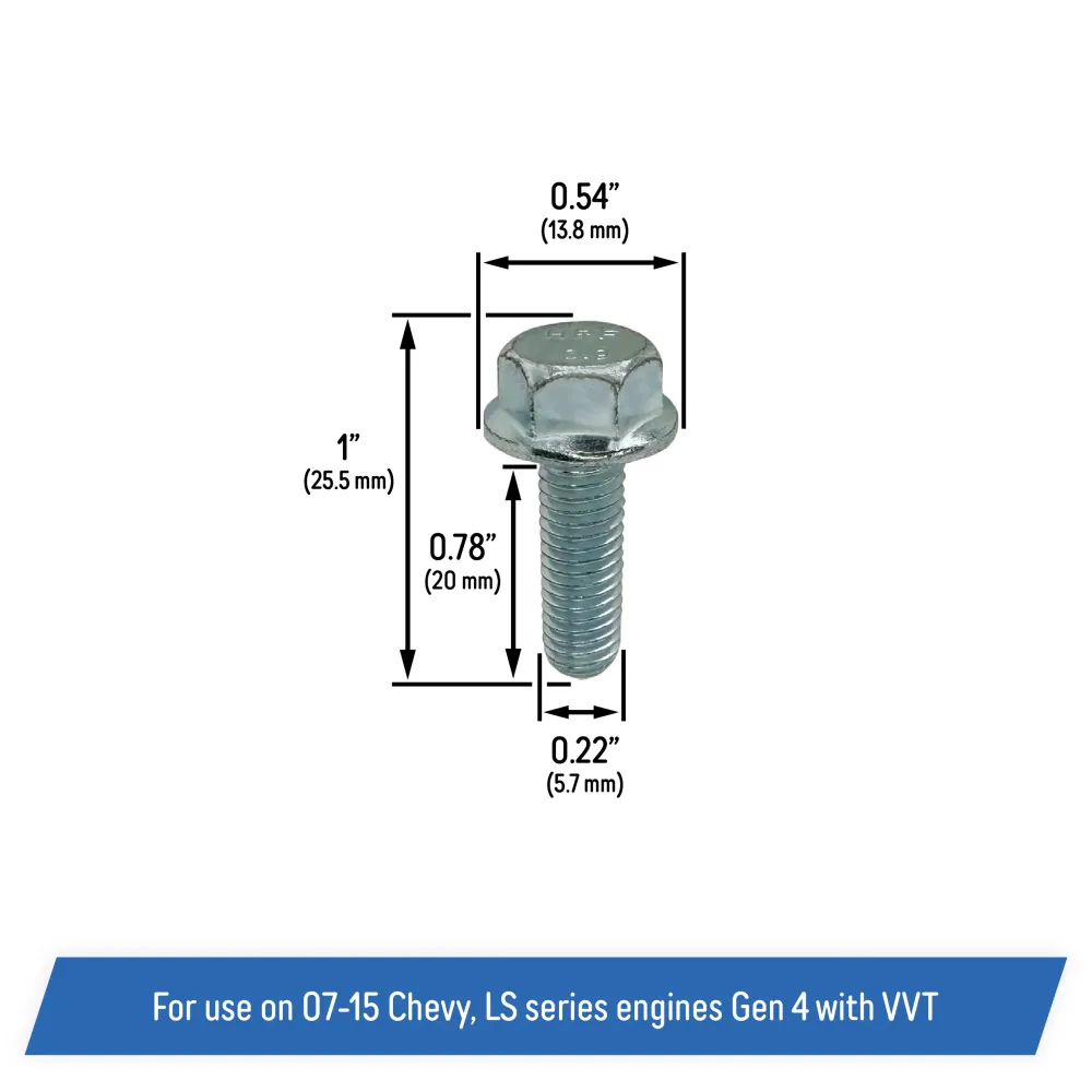 Camshaft Sensor & Phaser Actuator Cover Bolt Kit 07-15 Chevy GM, LS Engines Gen 4 VVT - 4.8L, 5.3L, 6.0L, 6.2L