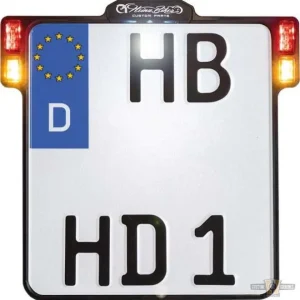 ALL-INN 2.0 License Plate Base Plate Koolzwart Anodized Harley-Davidson
