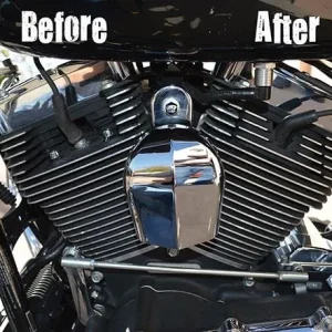 Natural Hi-Lighted Finned Headbolt Covers Harley-Davidson