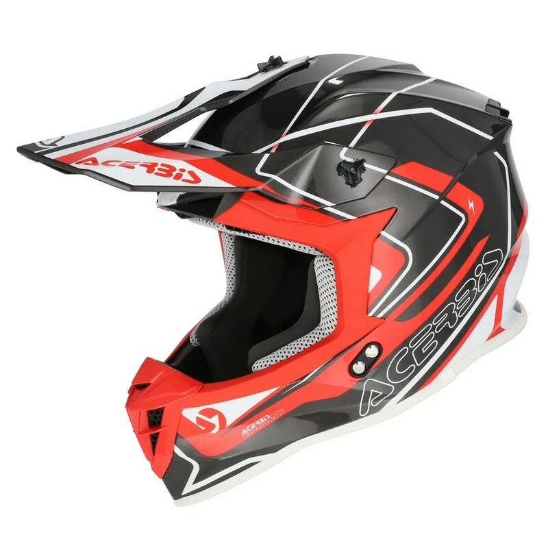 ACERBIS CASCO LINEAR 2206 GRIS ROJO voor eenvoudige installatie
