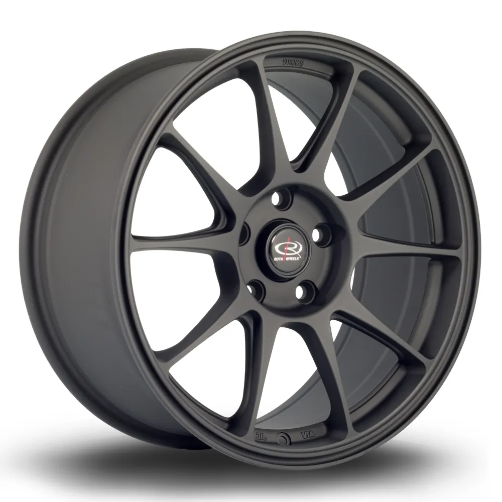 Heavy Duty Rota Titan 18x8.5" 5x100 ET44, Flat Ebbenhout
