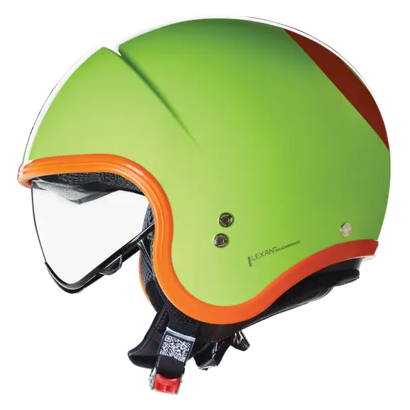 NOLAN N21-06 OCIO 344 Cara Abierta Moto Casco Verde Pules Naranja | Snel monteren |