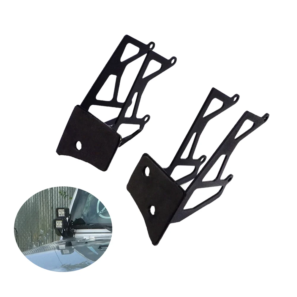 2007-2018 Jeep Wrangler JK Windshield Duaal Light Pods Mounting Brackets(Set/2pcs)