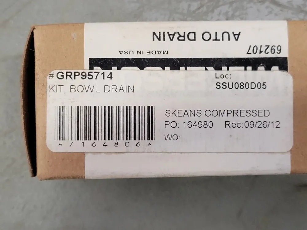 Automatic Drain W/ Spacer and O Ring GRP-95-714