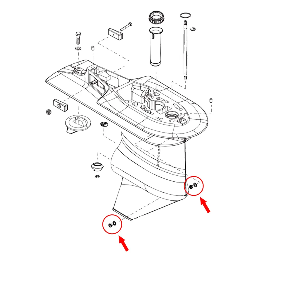 Drain Screw Kit Mercury Marine MerCruiser Quicksilver Gear Case 10-79953Q04, 18-2244