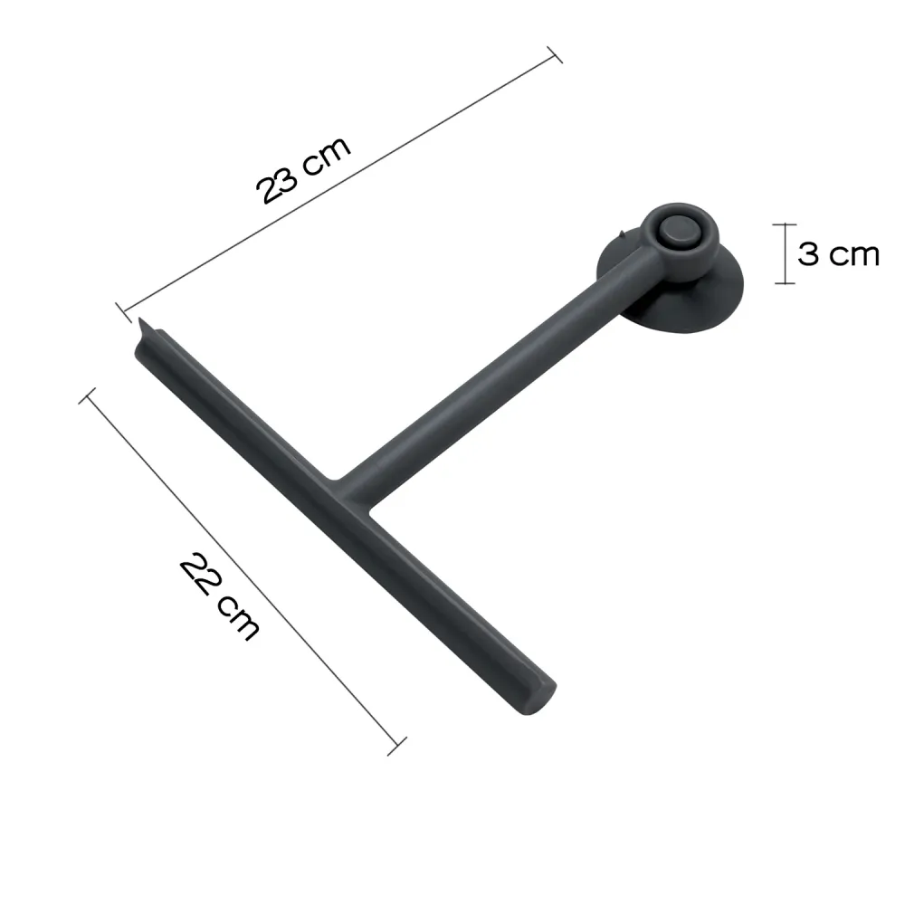 Gummy windshield wiper thermoplastic resin Gedy - Doffe Black met universele bevestiging