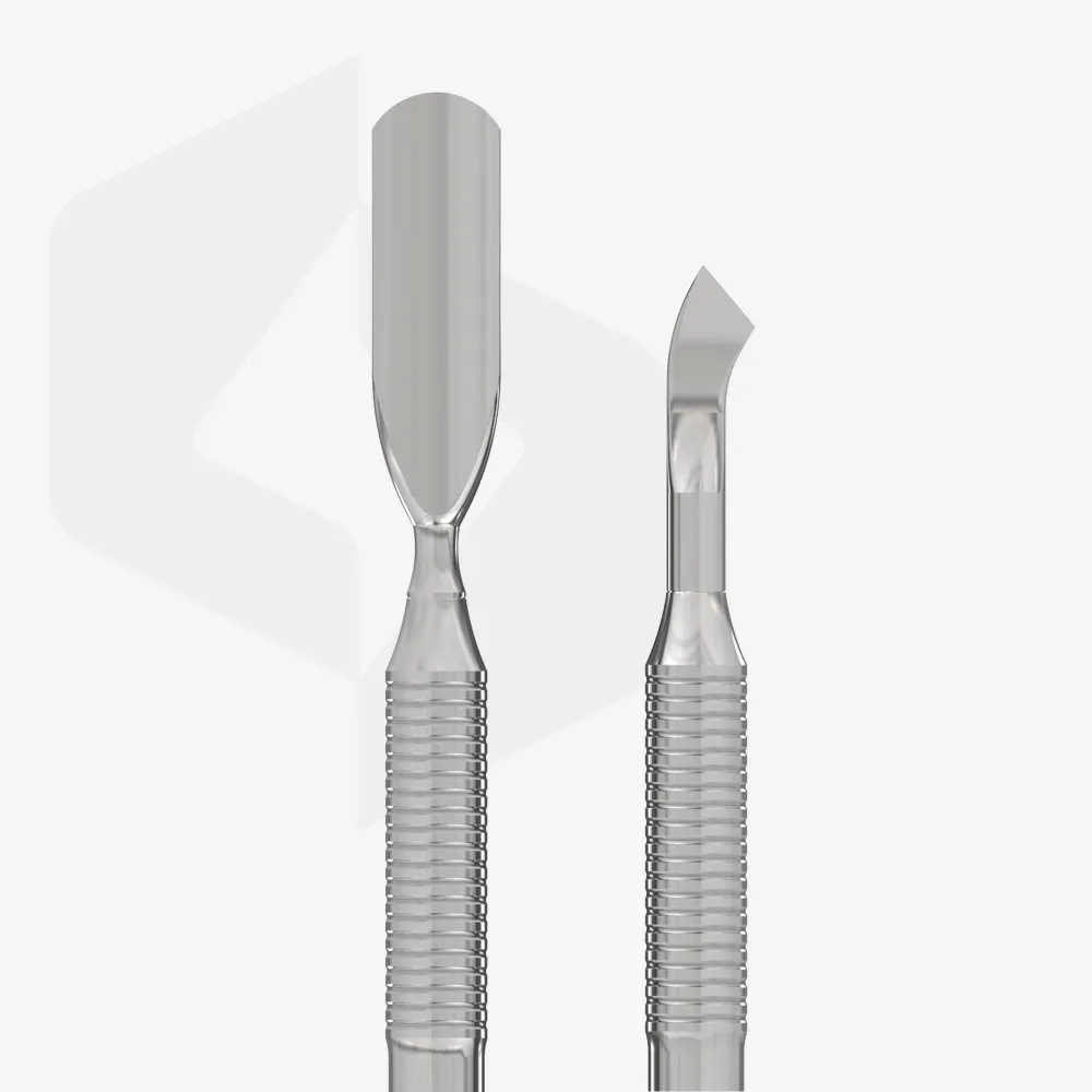 Staleks cuticle pusher - EXPERT 30 TYPE 4.2 (rounded breed pusher and bent blade)