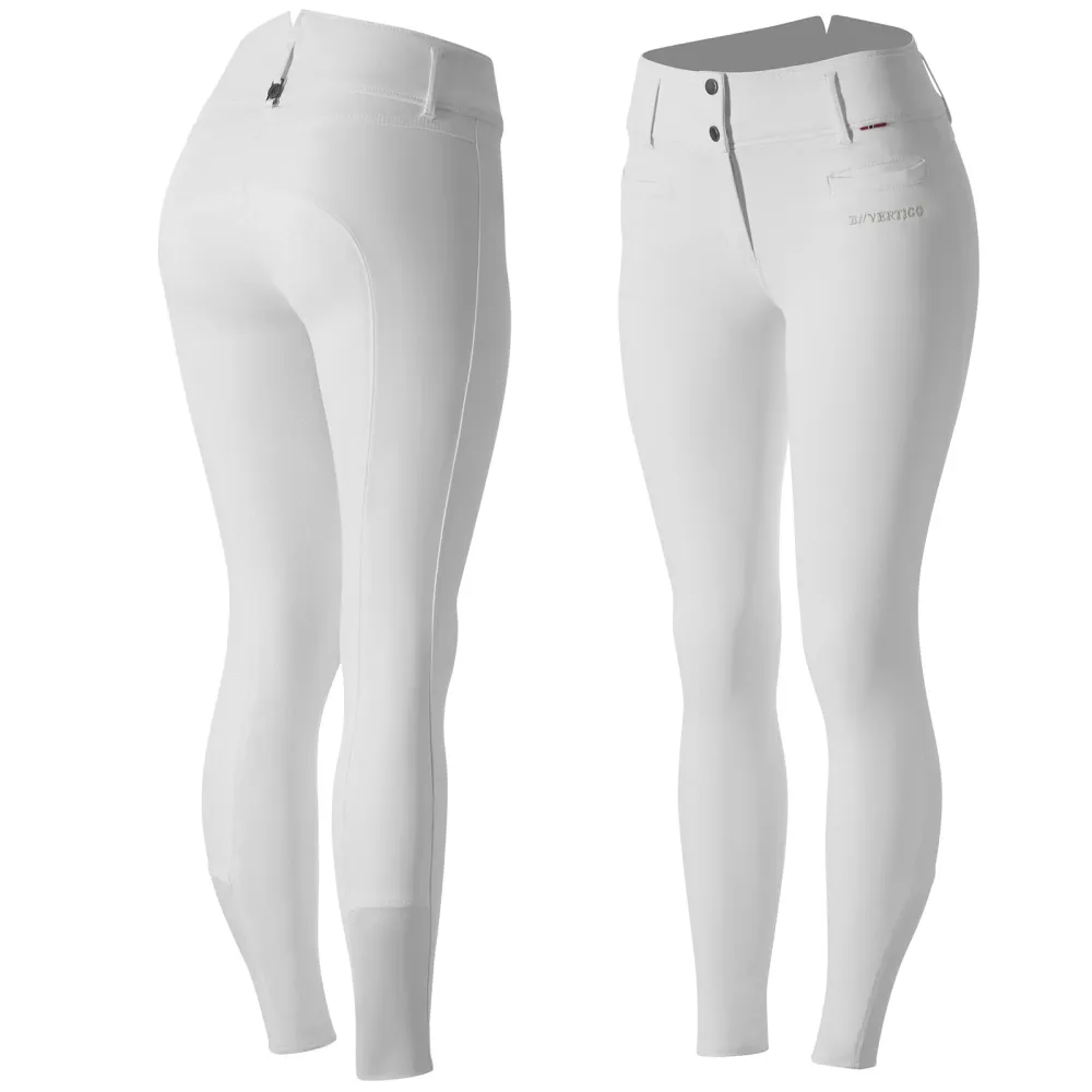 Tiffany Women's Zacht siliconen Full Seat Breeches UPF 50+ Bright White 4