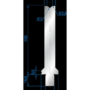 Part No. 3271 @ 200mm 86 Degree Enkel V Die