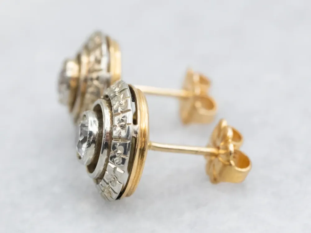 Sneeuwwit Sapphire Stud Earrings Floral Halo