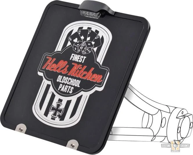 Voorruit wisserarm License Plate Replacement Clamping Wahshers Gepolijst Harley-Davidson