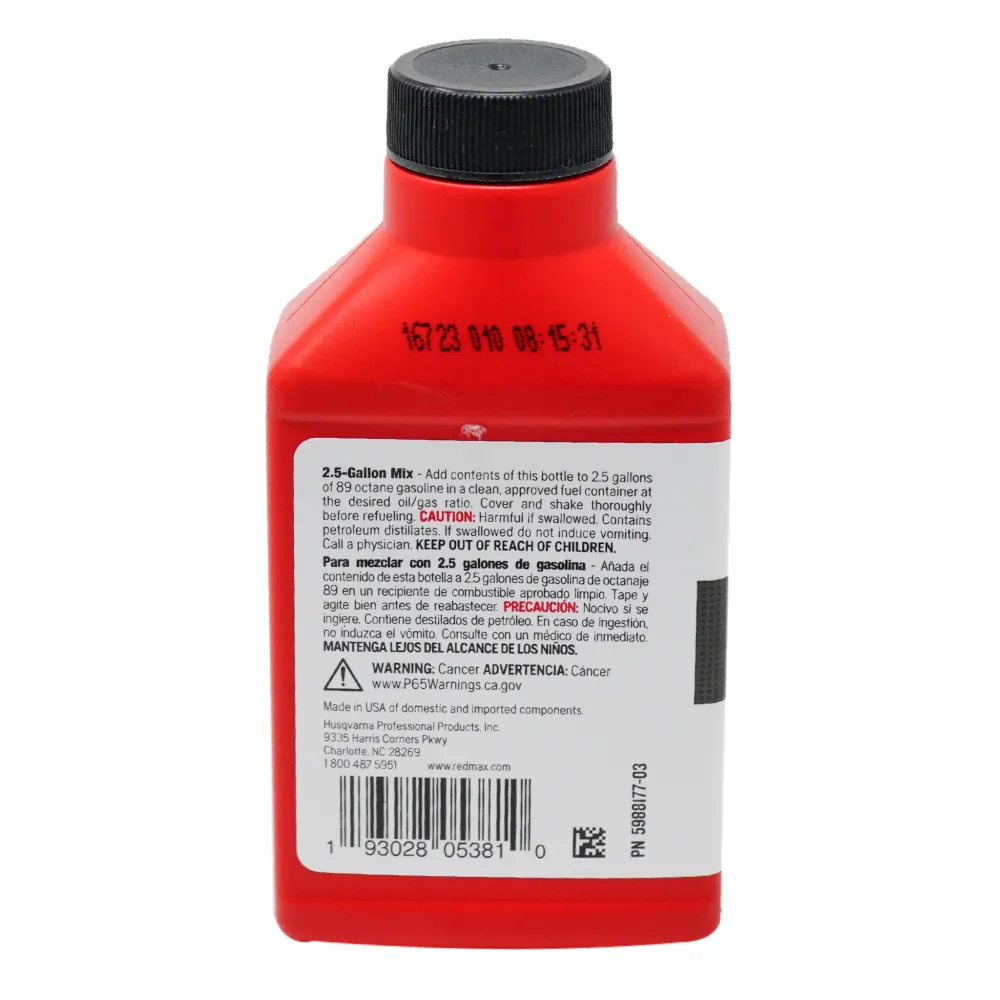 48PK RedMax 598817703 MaxPro 2-Cycle Oil 2.5 Gallon Mix 6.4 Oz.