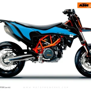 Premium All-Season KTM GRAPHICS - 690 SMC-R "Sprint" (Blue/Black)