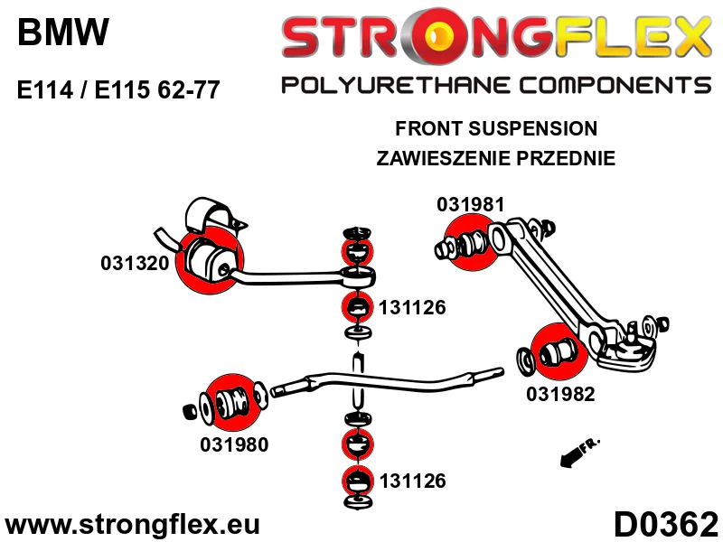 Front arm – outer bush - BMW > Serie 6 > I E24 > E24 |BMW > E114 / E115 Neue Klasse |BMW > E3 / E9 |BMW > Serie 5 > I E12
