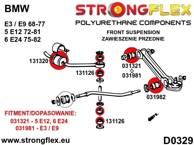 Front arm – outer bush - BMW > Serie 6 > I E24 > E24 |BMW > E114 / E115 Neue Klasse |BMW > E3 / E9 |BMW > Serie 5 > I E12