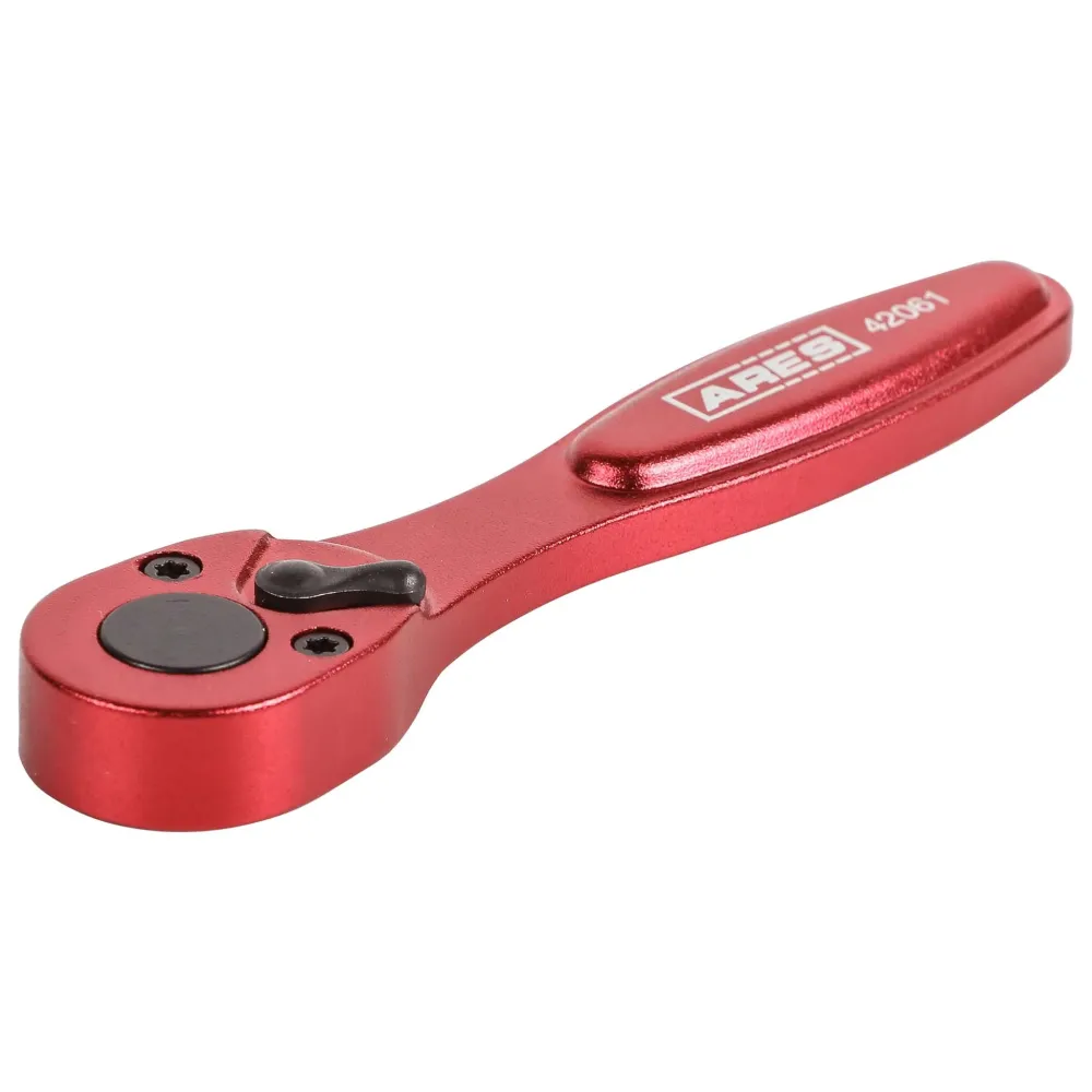 ARES 42061 - 1/4-Inch Drive 72-Tooth Anodized Aluminum Mini Ratcheting Bit Driver