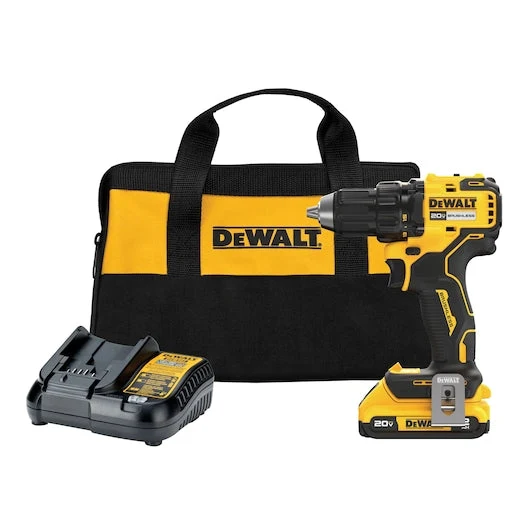 DEWALT 20V MAX* Brushless Batterij 1/2 . Drill/Driver Kit met bevriezingsbeveiliging tot -20°C