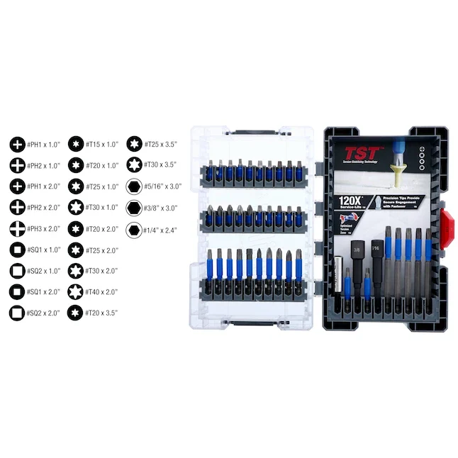 Wiha 1/4- x 1- Impact Driver Bit (40-Piece) voor lange autoritten