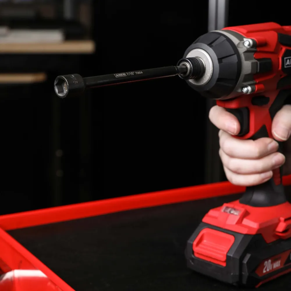 Winter ruitensproeiervloeistof ARES 27010 - 3-Piece 7/16-Inch Magnetic Impact 6-Inch Nut Driver Bit Set